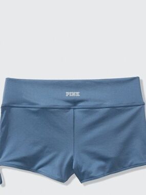 Active USA Women's Blue High-Rise Bike Shorts